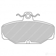 Тормозные колодки дисковые, комплект FERODO Ford Scorpio 2 (FE, GFR, GGR) Универсал 2.9 i 24V 207 л.с. 1994 – 1998 FCP408Z 4044197678839 WF6B XM3