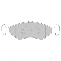 Тормозные колодки дисковые, комплект FERODO Ford Fiesta 4 (DX, JA, JB) Хэтчбек 1.3 i 60 л.с. 1995 – 2002 FCP1081R 5016687099676 PGP7 FY