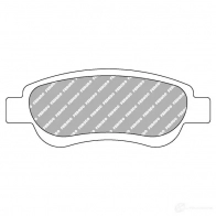 Тормозные колодки дисковые, комплект FERODO FCP1790H SGV5 UW Citroen C1 2 (PA, AB4) Хэтчбек 1.2 VTi 82 82 л.с. 2014 – 2025 4044197672219