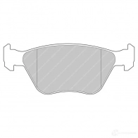 Тормозные колодки дисковые, комплект FERODO FCP685H ERZWE I6 5016687208474 Ford Escort 7 (FA, GAL, ABL) Хэтчбек 2.0 DOHC RS Cosworth 4x4 220 л.с. 1995 – 1998