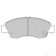 Тормозные колодки дисковые, комплект FERODO 5016687209877 Honda Fit 2 (GD, GE) Хэтчбек 1.2 i-DSI (GD5, GE2) 78 л.с. 2002 – 2007 7A EL886 FCP777H