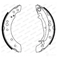 Тормозные колодки FERODO FSB4051 7 A4JF3 Mitsubishi Colt 6 (Z3, Z2) Хэтчбек 1.5 DI D 68 л.с. 2004 – 2012 4044197500697