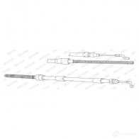 Трос ручника FERODO Volkswagen Transporter (T4) 4 Фургон 2.5 Syncro 115 л.с. 1996 – 2003 FHB432052 4044197831852 RUNG 4