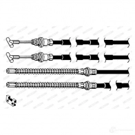 Трос ручника FERODO Ford Escort 7 (FA, ALL) Кабриолет 1.8 Zetec 16V xR3i 130 л.с. 1995 – 2000 II YVPN9 FHB432933 4044197833665