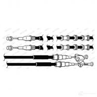 Трос ручника FERODO FHB432936 4044197833696 4 IFXAL8 Opel Astra (G) 2 Хэтчбек 2.2 DTI (F08. F48) 117 л.с. 2002 – 2005