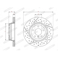Тормозной диск FERODO DDF2032C 1440300614 XY A8M - Изображение 2