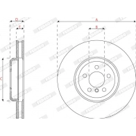Тормозной диск FERODO 1EFCL9 T DDF2042RC-1 1440300619 - Изображение 3
