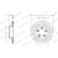 Тормозной диск FERODO ZUYL 8 DDF2137LC-1 1440300624 - Изображение 2
