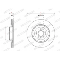 Тормозной диск FERODO DDF2206C-1 1440300628 MPG V9 - Изображение 2