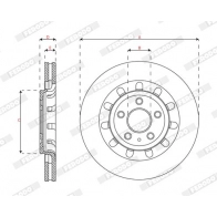 Тормозной диск FERODO C 98XEH 1440300631 DDF2361C-1 - Изображение 2