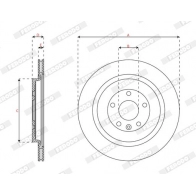 Тормозной диск FERODO 5F 7V84 DDF2362C-1 1440300632 - Изображение 2