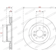 Тормозной диск FERODO VKH3 1 1440300636 DDF2635C-1 - Изображение 2