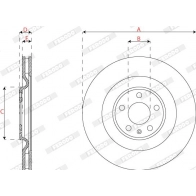 Тормозной диск FERODO PGD PGT 1440300638 DDF2661C - Изображение 2