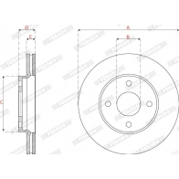 Тормозной диск FERODO 7XB HB 1440300639 DDF2679C - Изображение 3