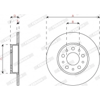 Тормозной диск FERODO DDF2777C M3B TH 1440300647 - Изображение 2