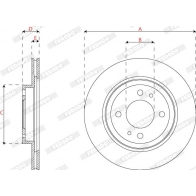Тормозной диск FERODO DYNL R 1440300659 DDF2815C - Изображение 3