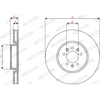 Тормозной диск FERODO XF 63O DDF2817C-1 1440300661 - Изображение 3