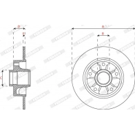 Тормозной диск FERODO MS SWSZ 1440300665 DDF2824C-1 - Изображение 3