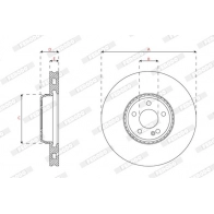 Тормозной диск FERODO 1440300668 YZ1CO1 K DDF2839C-1 - Изображение 2