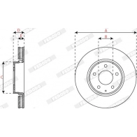 Тормозной диск FERODO DDF2849C CM9 WFF 1440300669 - Изображение 2