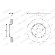 Тормозной диск FERODO 1440300672 9KS JB DDF2852C - Изображение 2