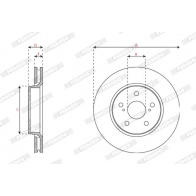 Тормозной диск FERODO 1440300672 9KS JB DDF2852C - Изображение 3