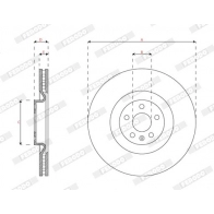 Тормозной диск FERODO 1440300673 CLH JH DDF2853C - Изображение 3