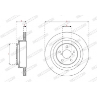 Тормозной диск FERODO 1440300675 DDF2965C AID JZQ - Изображение 2