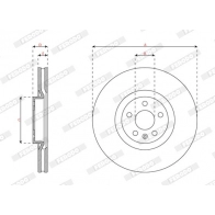 Тормозной диск FERODO ZLR 9Y 1440300677 DDF2979C-1 - Изображение 2