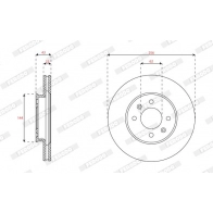 Тормозной диск FERODO DDF2982C 1440300678 48J 4OCA - Изображение 2