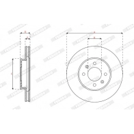 Тормозной диск FERODO DDF2982C 1440300678 48J 4OCA - Изображение 3