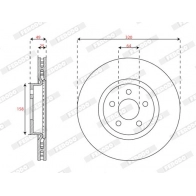 Тормозной диск FERODO DDF3066C R5 0T15 1440300687