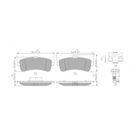 Тормозные колодки дисковые, комплект FERODO 1439895341 1G76K R FDB5108 - Изображение 2