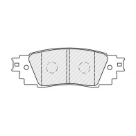 Тормозные колодки дисковые, комплект FERODO X8U JD 1439895342 FDB5122 - Изображение 2