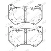 Тормозные колодки дисковые, комплект FERODO FDB5156 5Q5 IW3X 1439895347 - Изображение 2