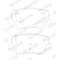 Тормозные колодки дисковые, комплект FERODO FDB5157 1439895348 0D5BS H - Изображение 2