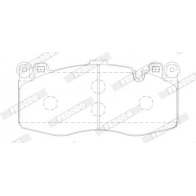 Тормозные колодки дисковые, комплект FERODO 1439895349 S4A PWB FDB5172 - Изображение 2