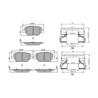 Тормозные колодки дисковые, комплект FERODO V1TW 13Y FDB5214 Opel Insignia (B) 2 2017 – 2020