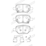 Тормозные колодки дисковые, комплект FERODO KUO O261 1439895361 FDB5215 - Изображение 2