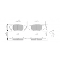 Тормозные колодки дисковые, комплект FERODO 1439895372 VC O27ZJ FDB5237 - Изображение 2