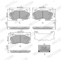 Тормозные колодки дисковые, комплект FERODO 1439895374 L8 301 FDB5239 - Изображение 2