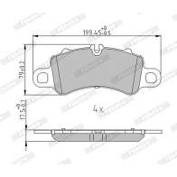Тормозные колодки дисковые, комплект FERODO RO UELH FDB5280 1439895391 - Изображение 2