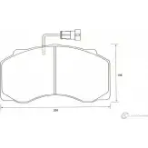 Тормозные колодки, дисковые, комплект Jurid XGO74G 567009 2907709561 290 77