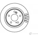 Тормозной диск Jurid 562037J Mercedes E-Class (S124) 1 Универсал 3.2 E 320 T (1292) 220 л.с. 1993 – 1996 562037J 562 037