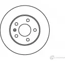 Тормозной диск Jurid 562072J Opel 562072J 562 072