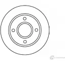 Тормозной диск Jurid 562078J Ford Fiesta 5 (CBK, JH, JD) Хэтчбек 1.3 75 л.с. 2002 – 2004 5620 78 562078J