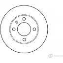 Тормозной диск Jurid 562171J 562 171 Volkswagen Lupo (6X1, 6E1) 1 Хэтчбек 1.0 50 л.с. 1998 – 2005 562171J