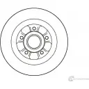 Тормозной диск Jurid 5 62184 562184J Renault Laguna (KG) 2 Универсал 562184J