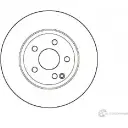 Тормозной диск Jurid 562243J Mercedes E-Class (S211) 3 Универсал 2.7 E 270 T CDI (2116) 177 л.с. 2003 – 2009 562 243 562243J