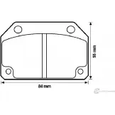 Тормозные колодки, дисковые, комплект Jurid 570413 571252J 571252 205 90